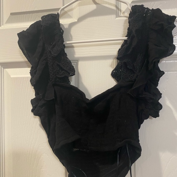 Black Lace Top| FreePeople - Picture 3 of 3